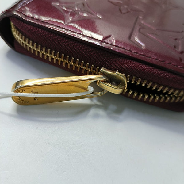 ZIPPY Monogram Patent Leather Red Wallet