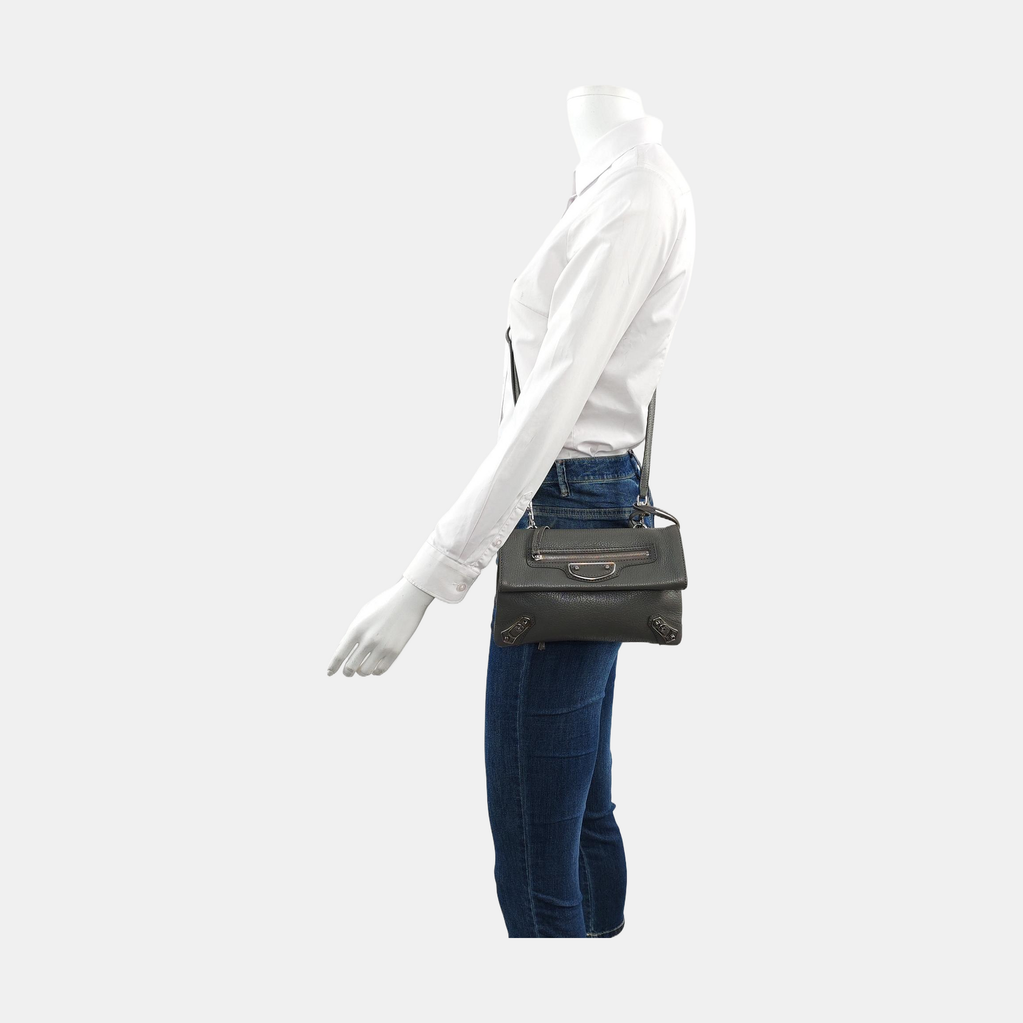 Authenticated pre-owned  Classic Metallic Edge City Lambskin Gray - Shoulder Bag at Looply
