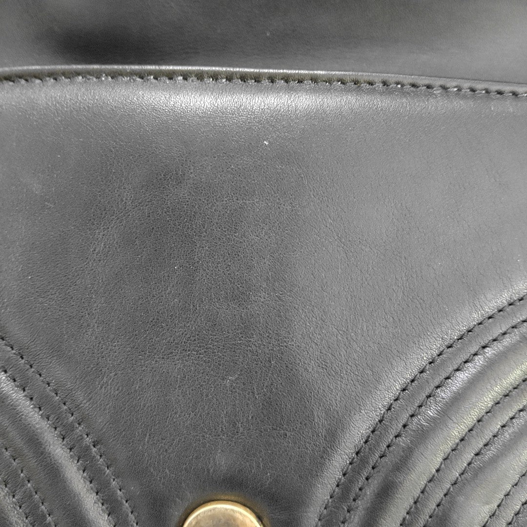 GG Marmont Small Quilted Calfskin Black
