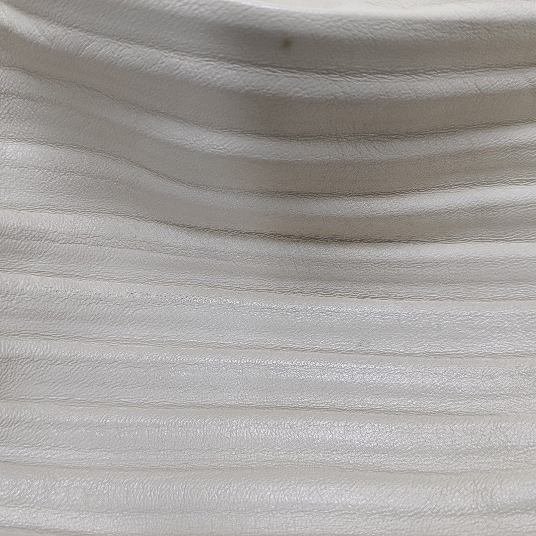 Nest Backet Calfskin White