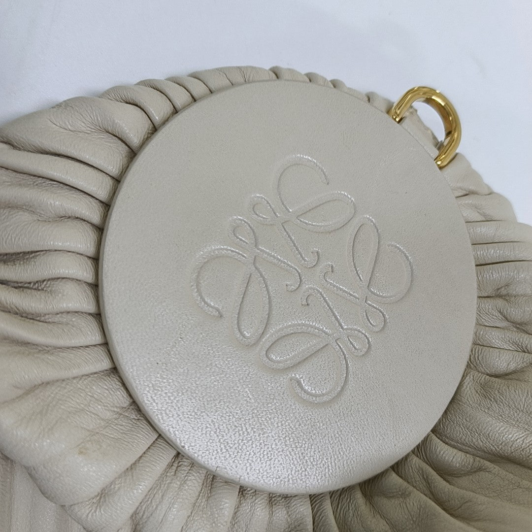 Nest Backet Calfskin White