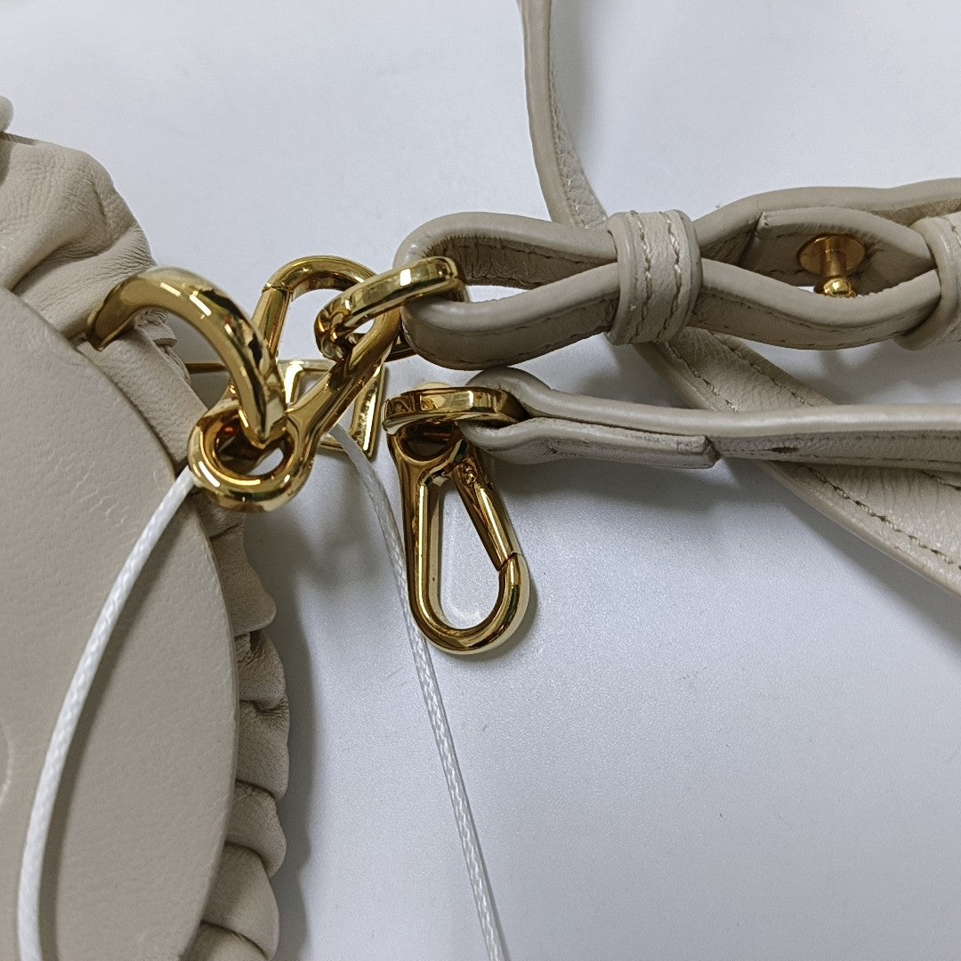 Nest Backet Calfskin White