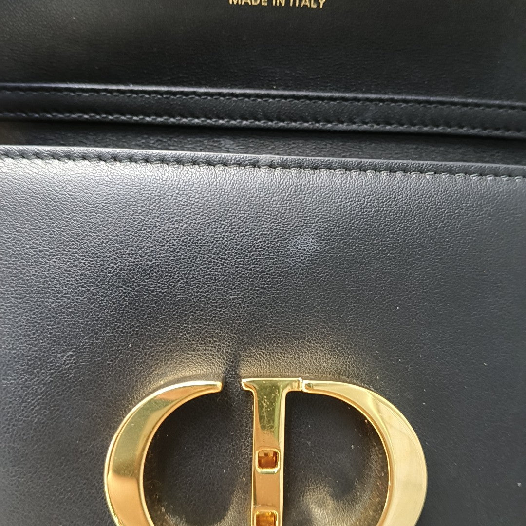 30 Montaigne Mini Calfskin Black