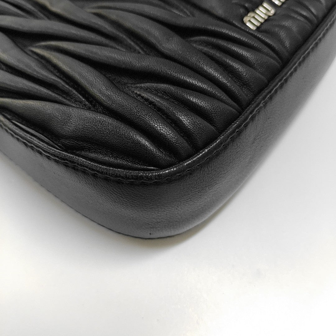 Matelassé Quilted Lambskin Black