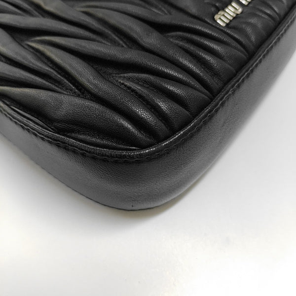 Matelassé Quilted Lambskin Black