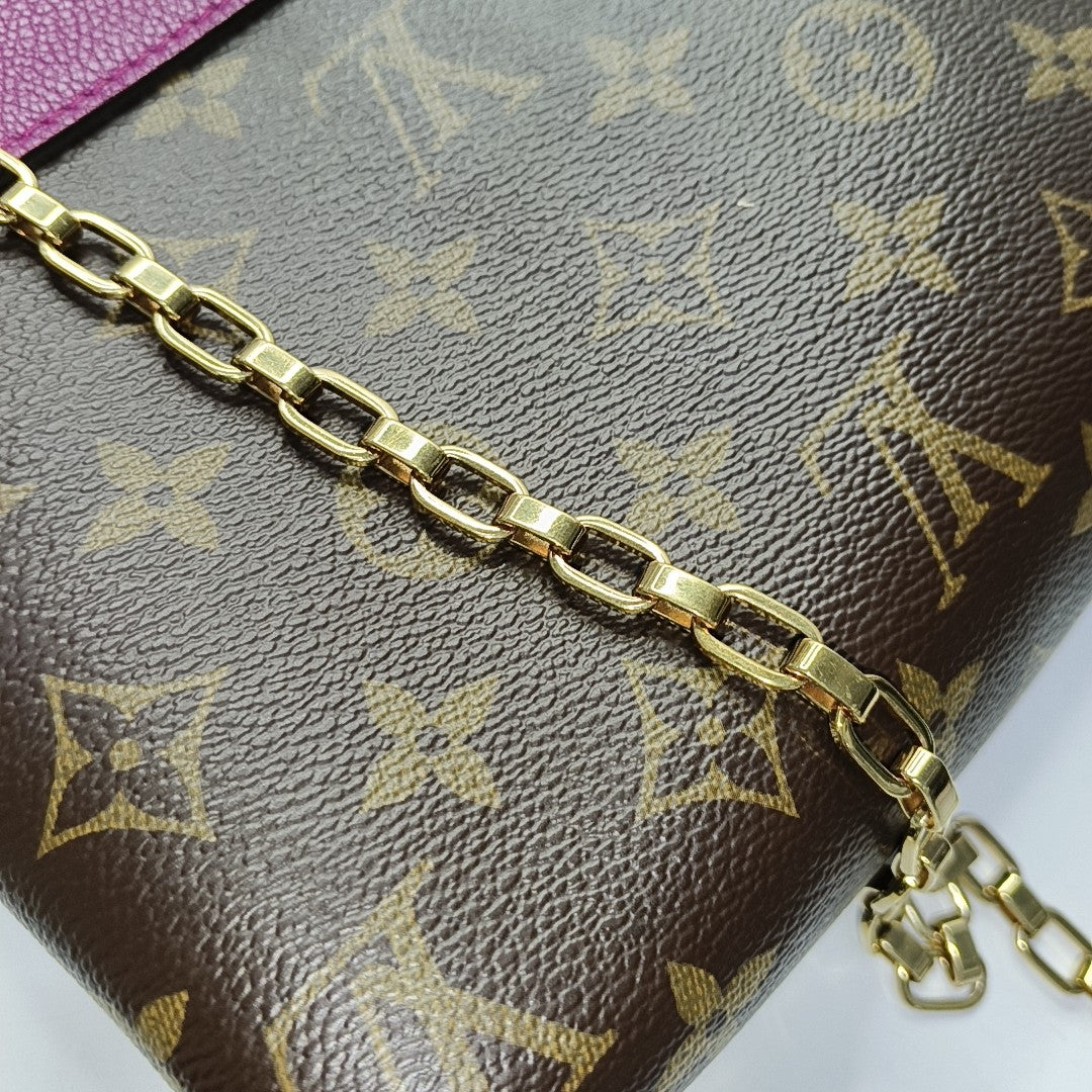 PALLAS Monogram Coated Canvas Brown