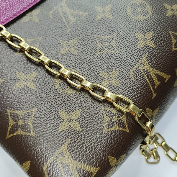 PALLAS Monogram Coated Canvas Brown