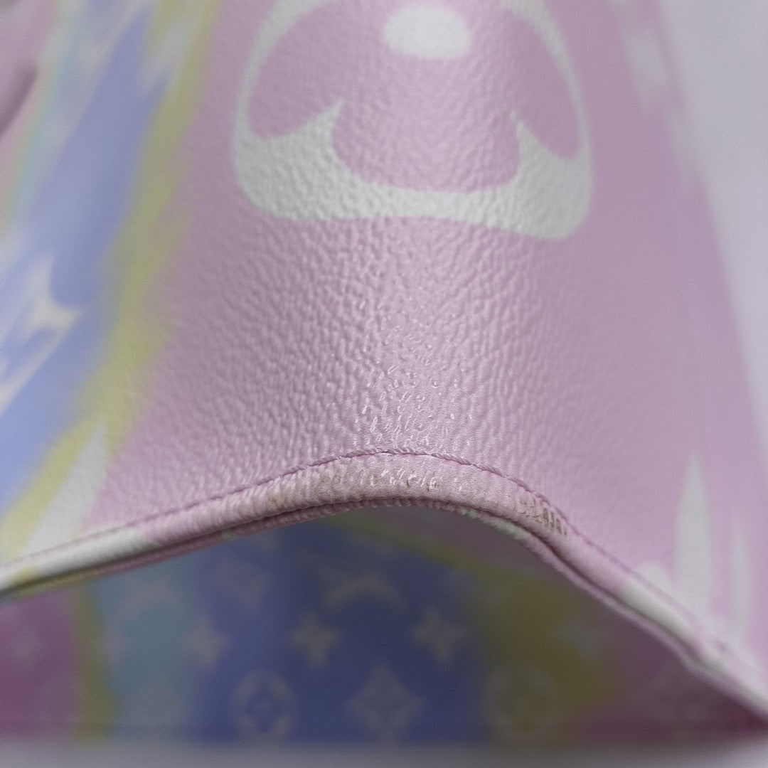 ONTHEGO GM Monogram Coated Canvas Pink