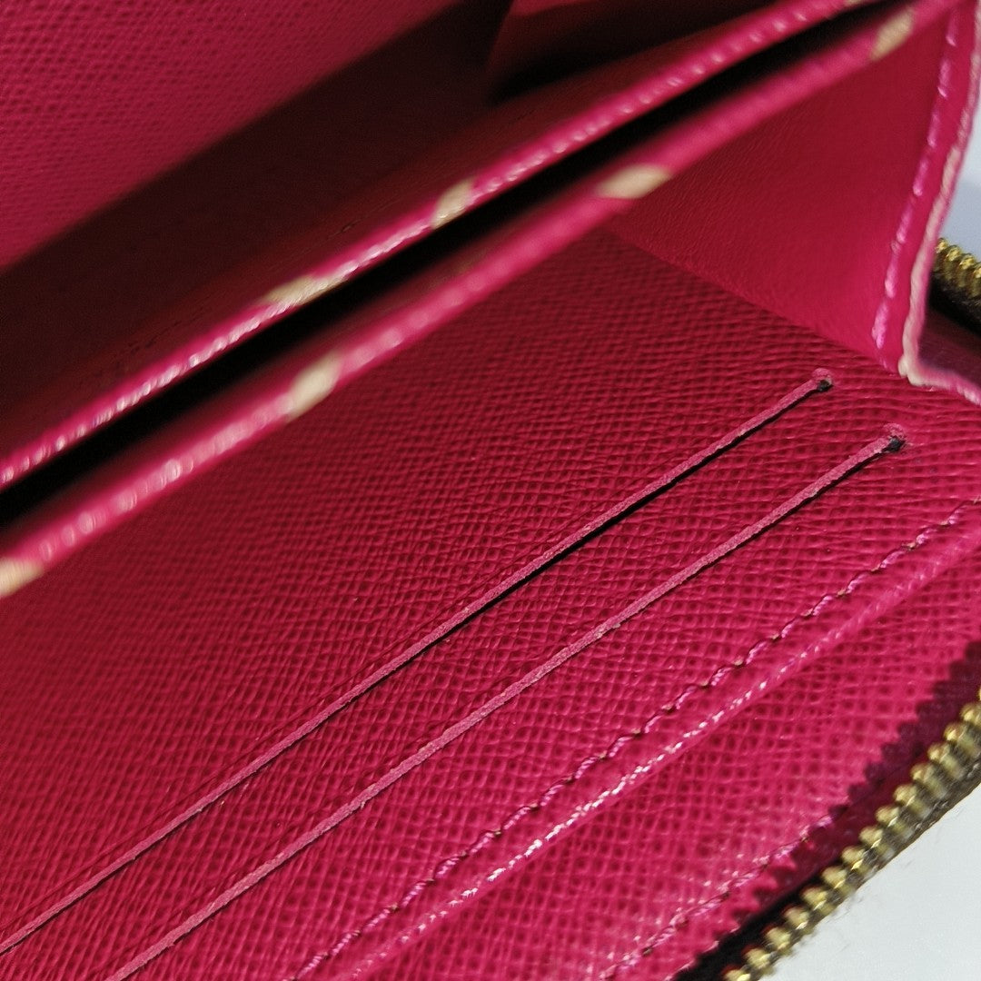 ZIPPY Monogram Coated Canvas Brown Wallet