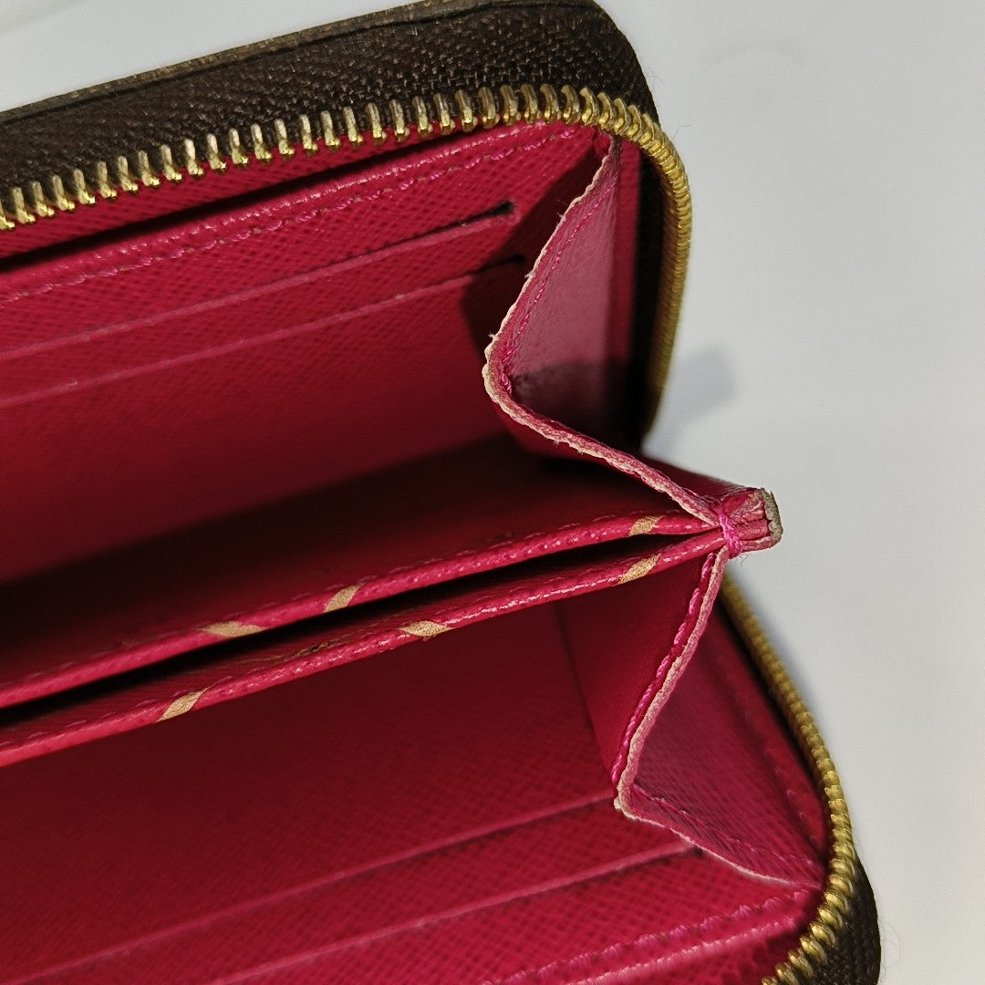 ZIPPY Monogram Coated Canvas Brown Wallet