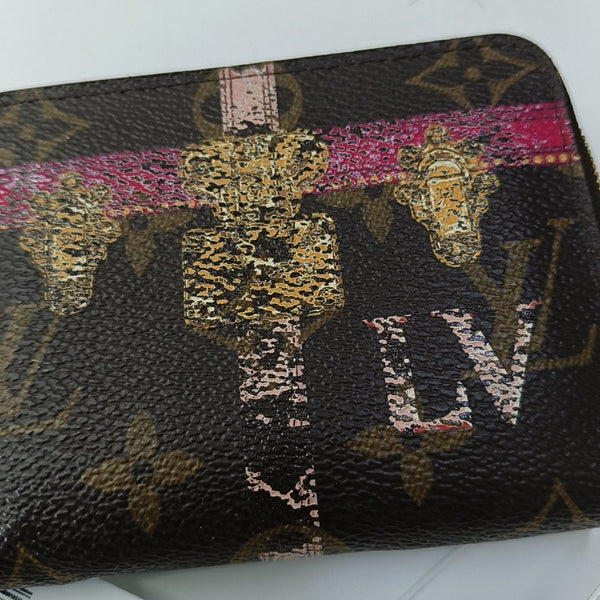ZIPPY Monogram Coated Canvas Brown Wallet