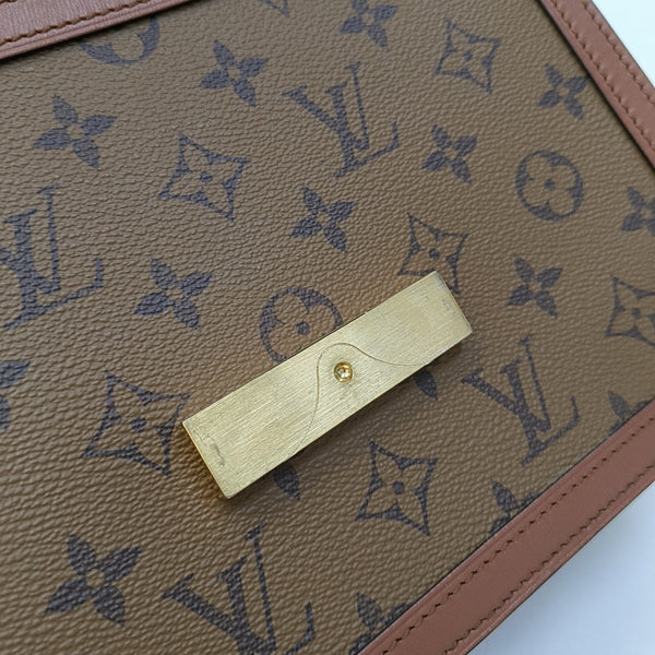DAUPHINE MM Monogram Coated Canvas Brown