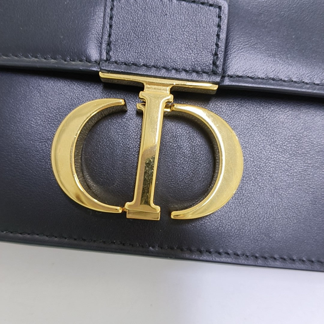 30 Montaigne Mini Calfskin Black