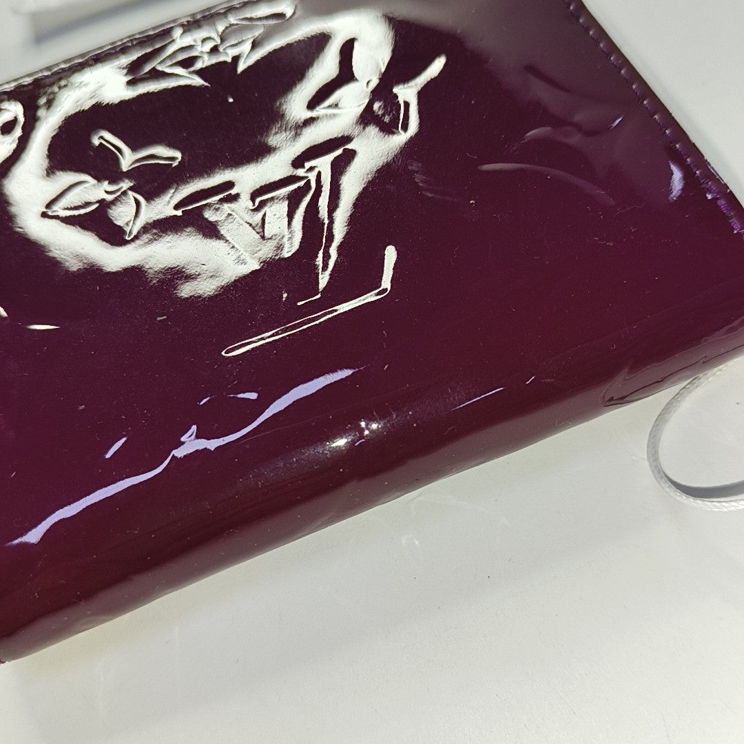 ZIPPY Monogram Patent Leather Red Wallet