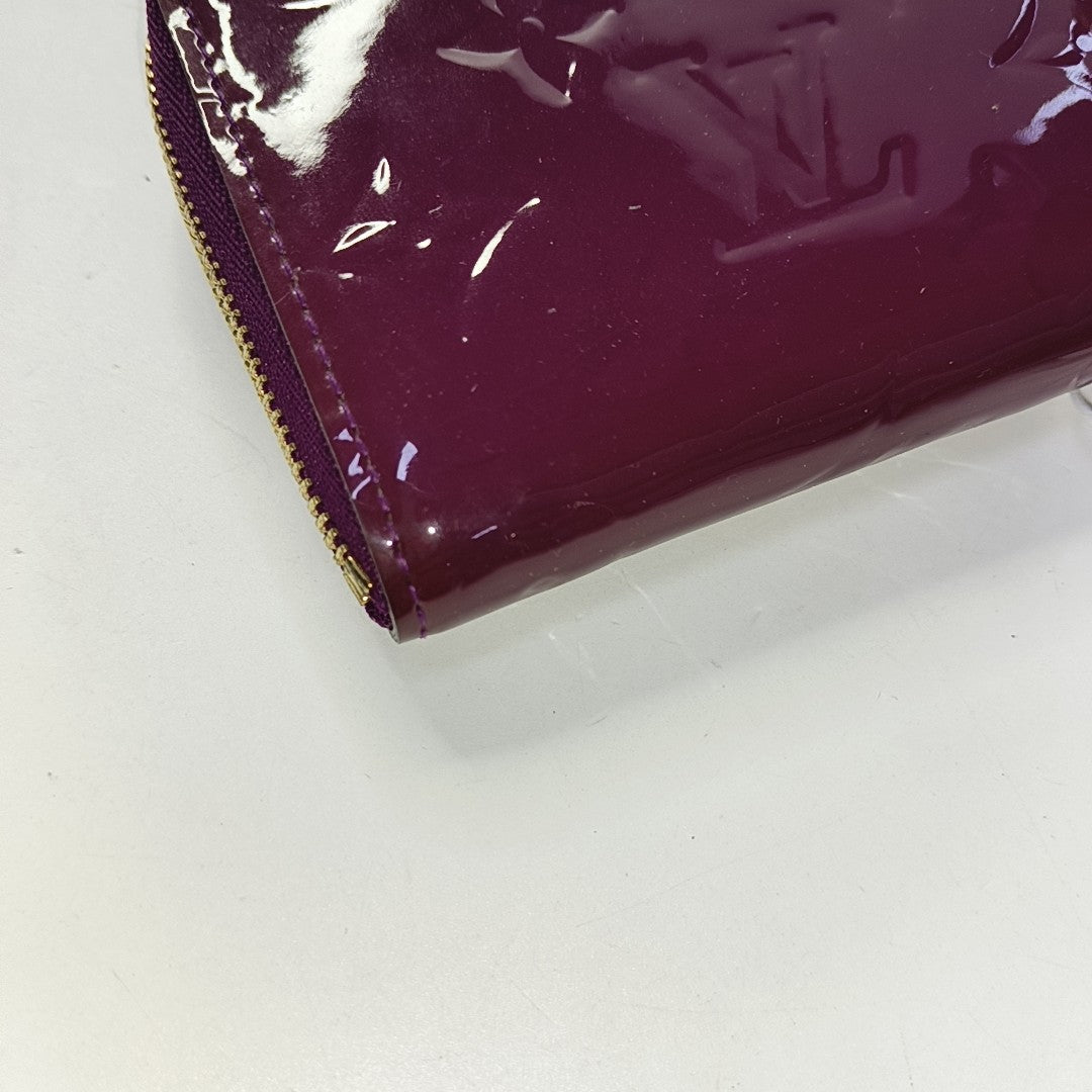 ZIPPY Monogram Patent Leather Red Wallet