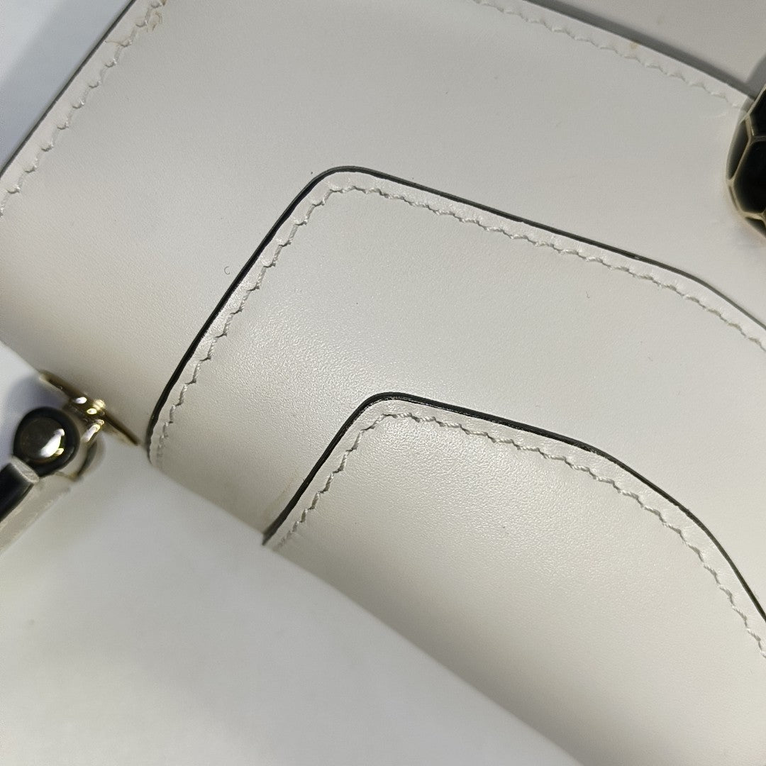 SERPENTI FOREVER Small Calfskin White