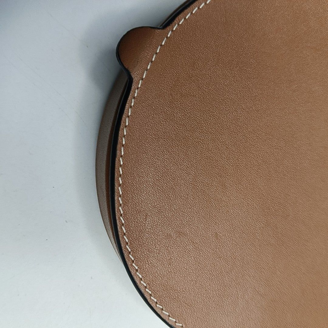 Heel Small Calfskin Brown