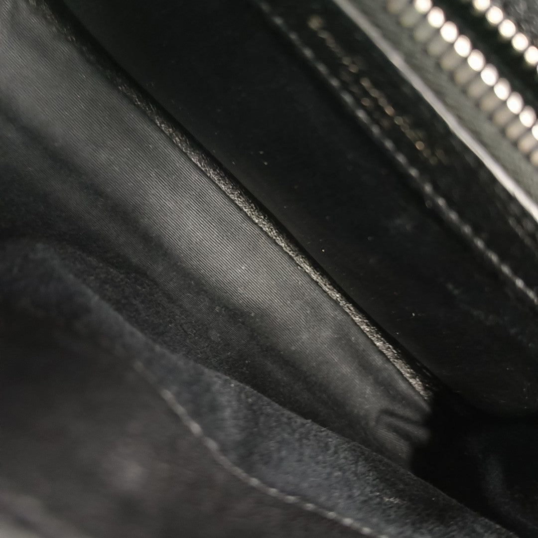 COLLEGE Medium Quilted Calfskin Black