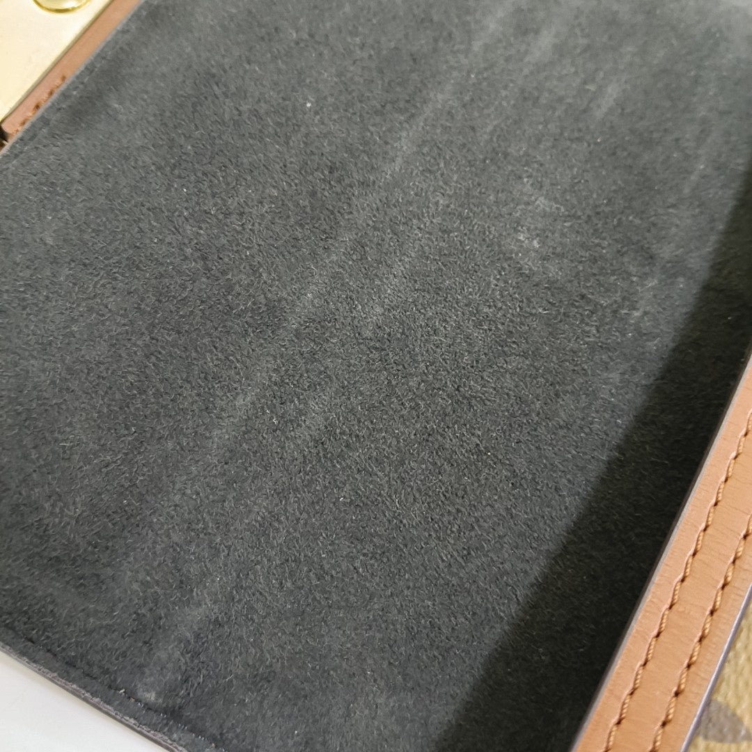 DAUPHINE Mini Monogram Coated Canvas Brown