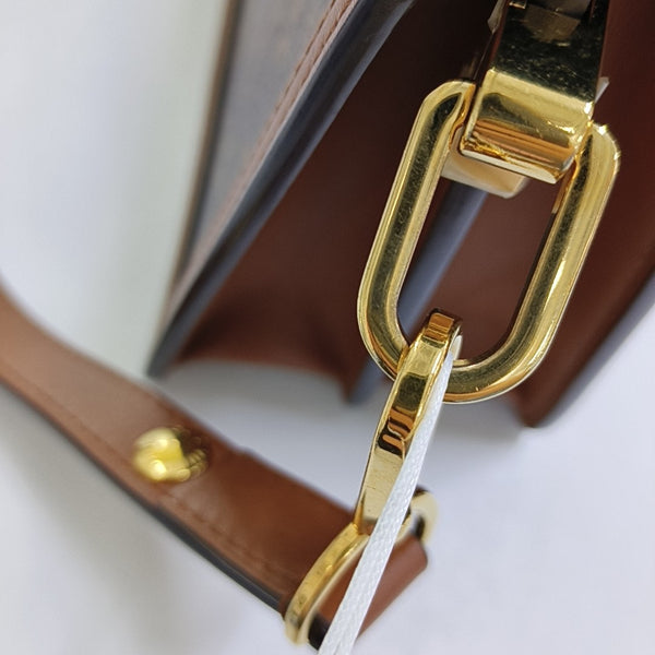 DAUPHINE Mini Monogram Coated Canvas Brown