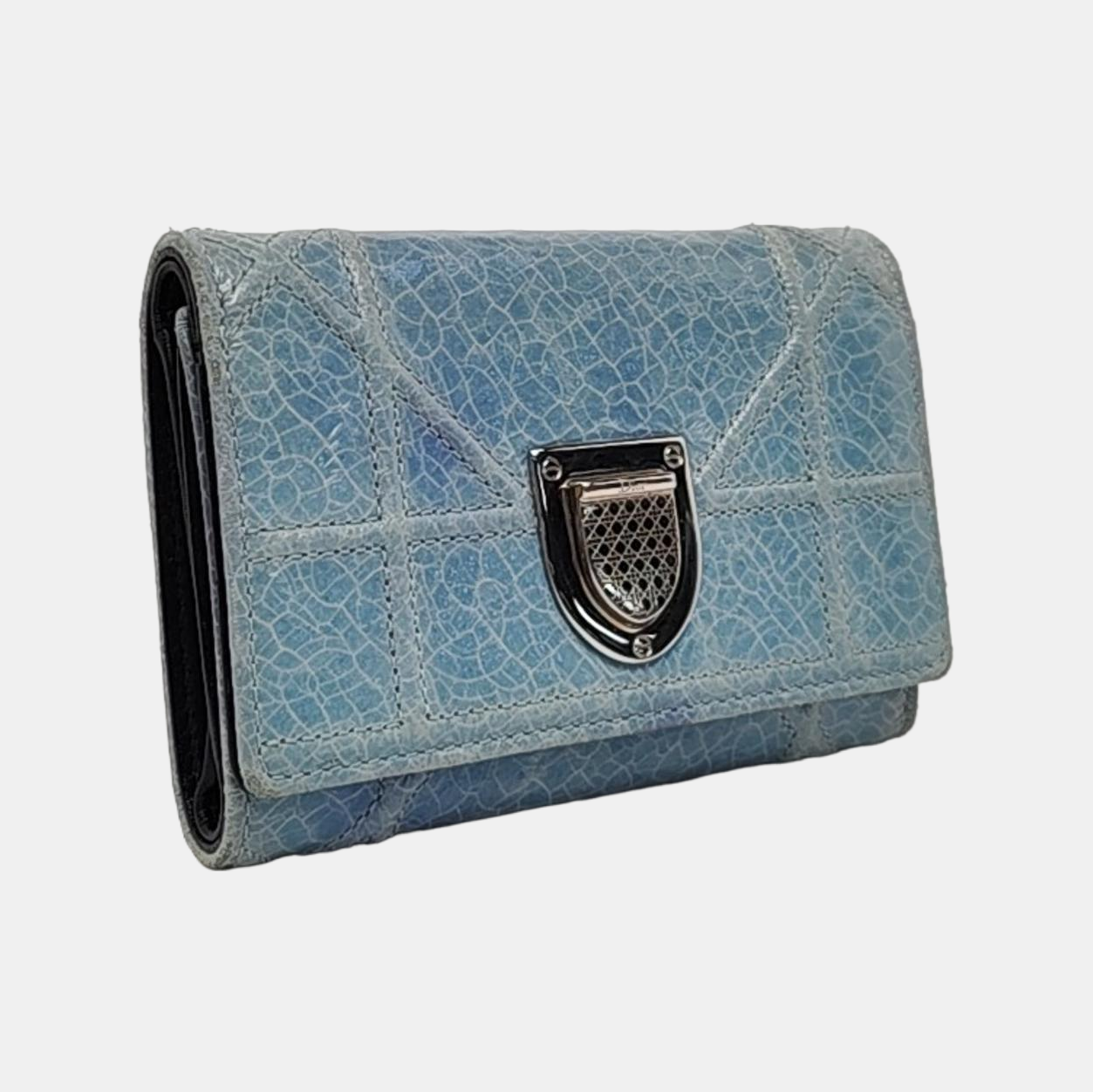 Authenticated pre-owned  Diorama Calfskin Blue Wallet - Wallet at Looply