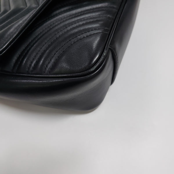 GG Marmont Medium Quilted Calfskin Black