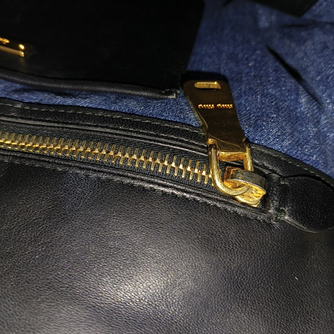 Zipper Wallet Denim Blue