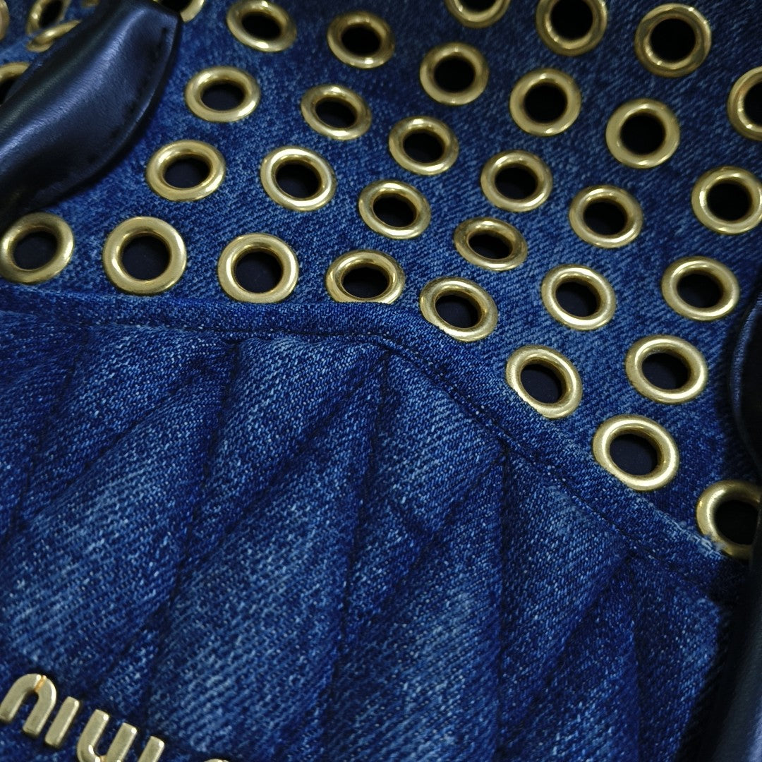 Zipper Wallet Denim Blue