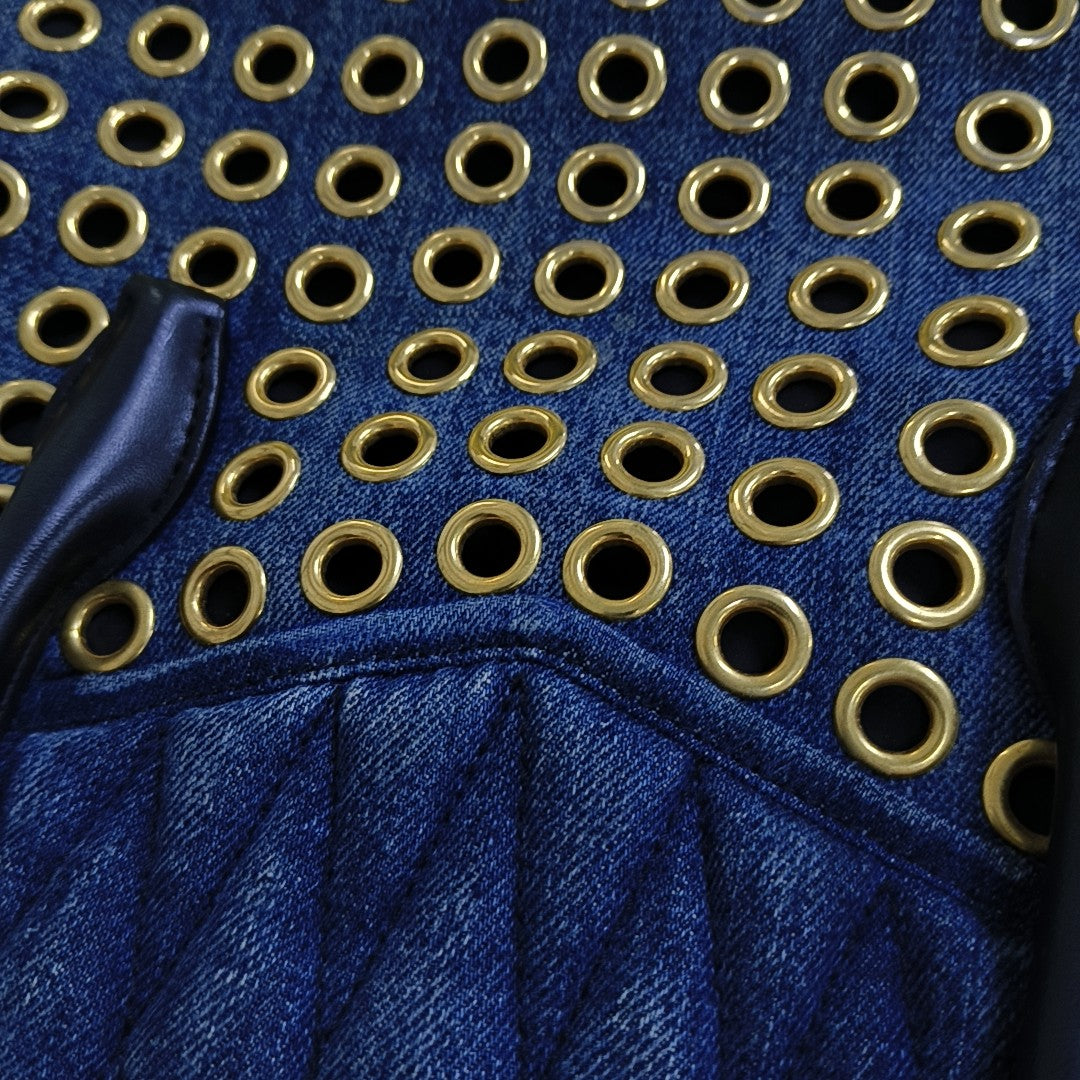 Zipper Wallet Denim Blue