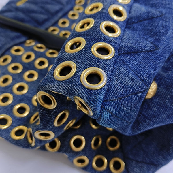 Zipper Wallet Denim Blue