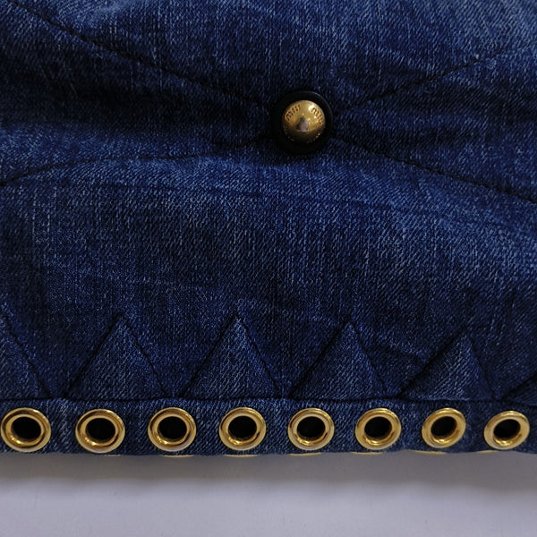 Zipper Wallet Denim Blue