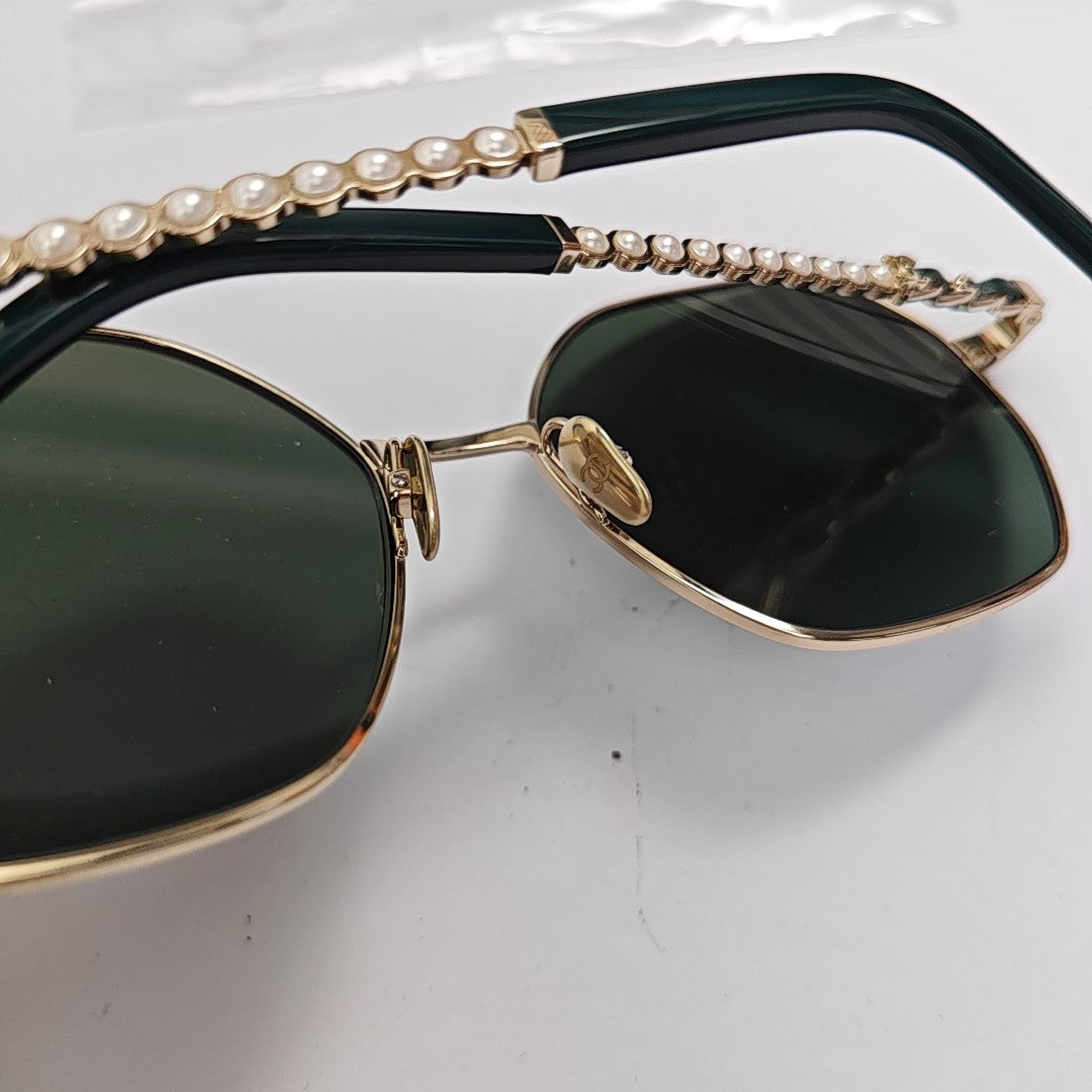 Metal Sunglasses Green