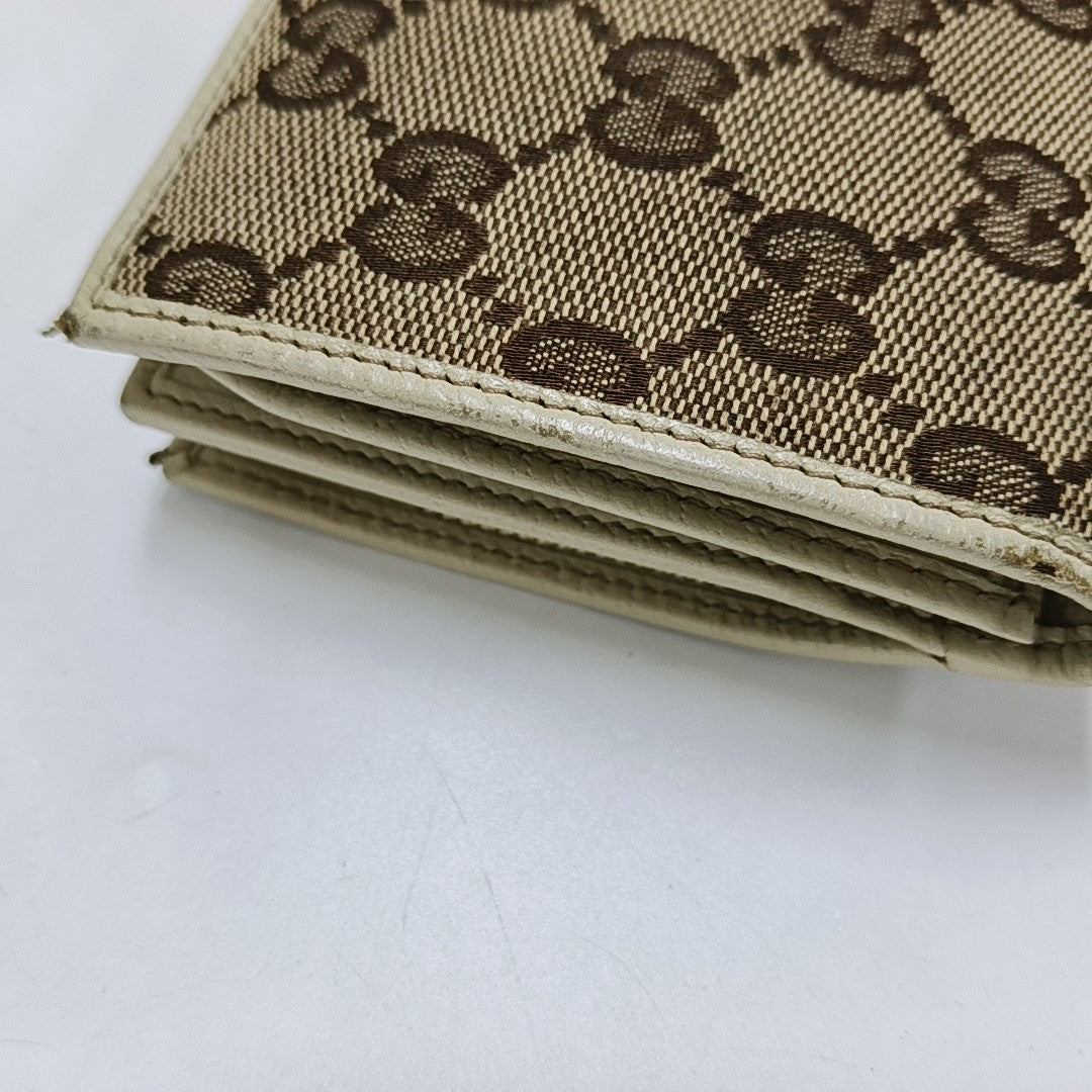 Monogram Canvas Wallet Beige