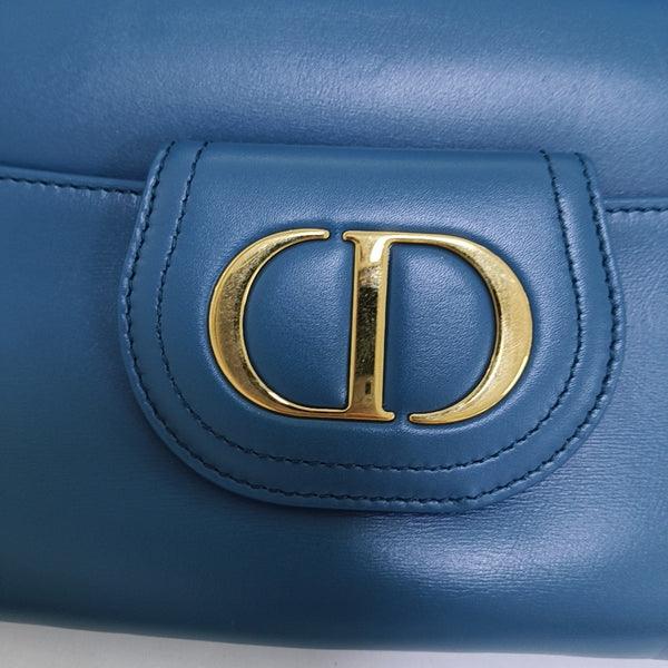 Diordouble Medium Calfskin Blue