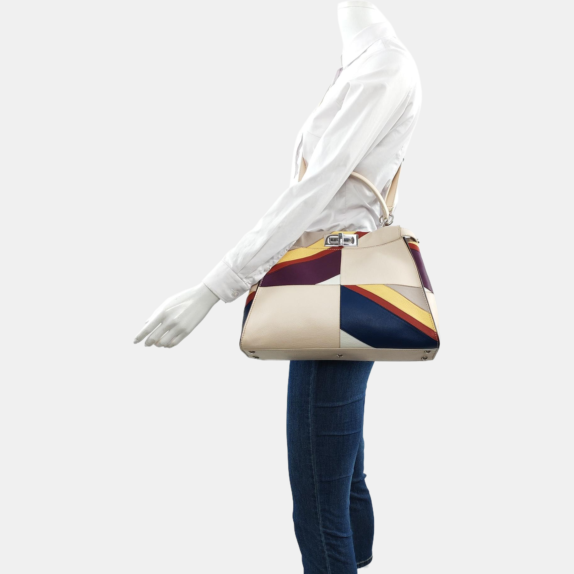 Authenticated pre-owned  Peekaboo Calfskin Multicolor - Shoulder Bag at Looply
