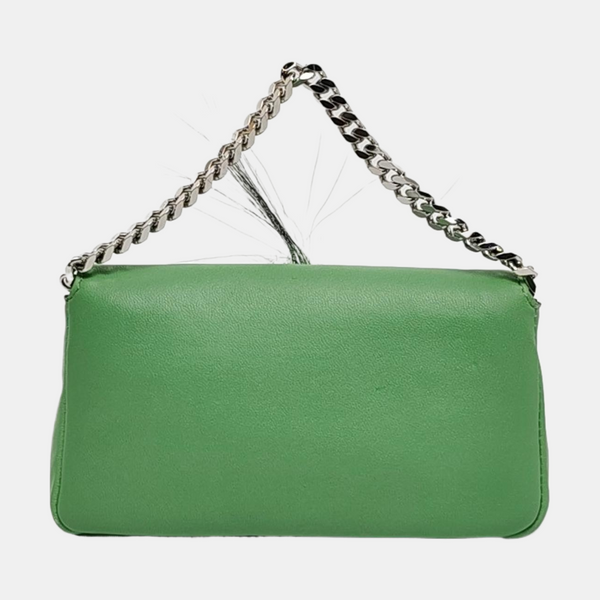 Authenticated pre-owned  Baguette Nano Calfskin Green - Shoulder Bag at Looply