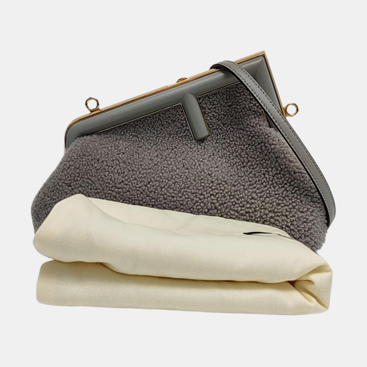 Authenticated pre-owned  First Small Sheepskin Gray - Handbags at Looply