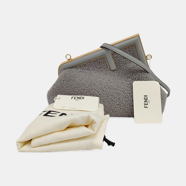Authenticated pre-owned  First Small Sheepskin Gray - Handbags at Looply