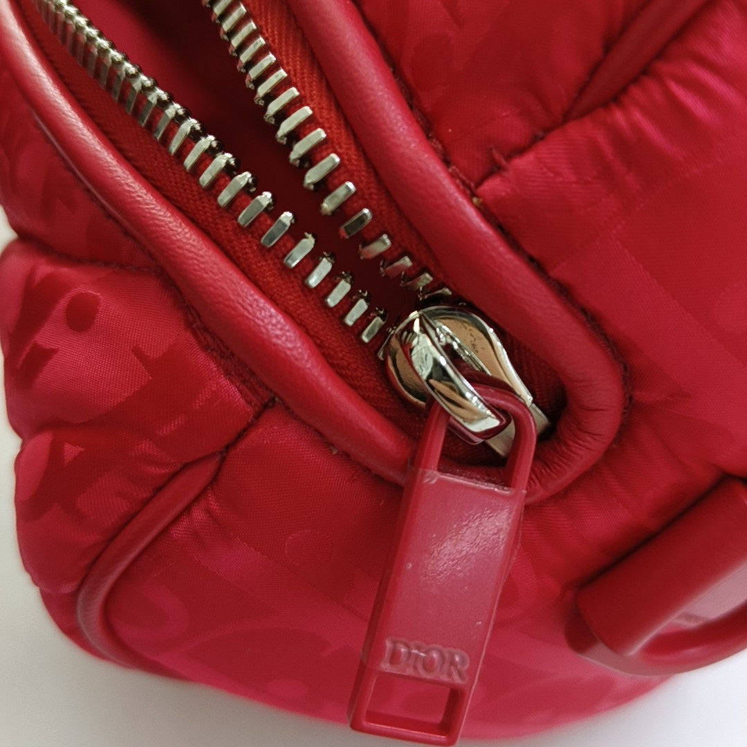Dior By Erl Dior Lingot Quilted Fabric Red