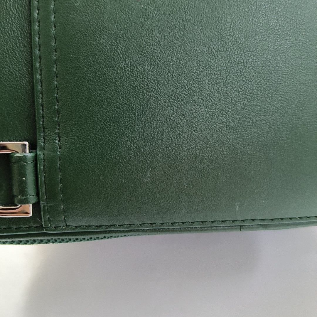 World Tour Large Calfskin Green