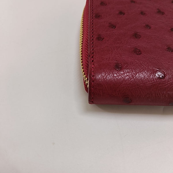 BRAZZA Ostrich Red Wallet