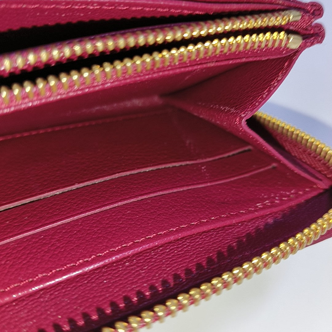 BRAZZA Ostrich Red Wallet