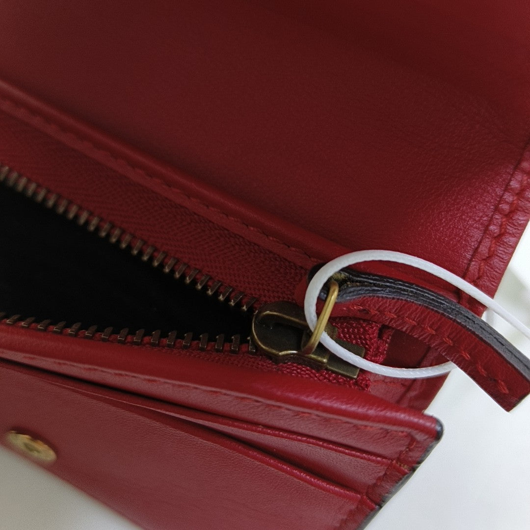 GG Supreme Monogram Coated Canvas Gray Wallet