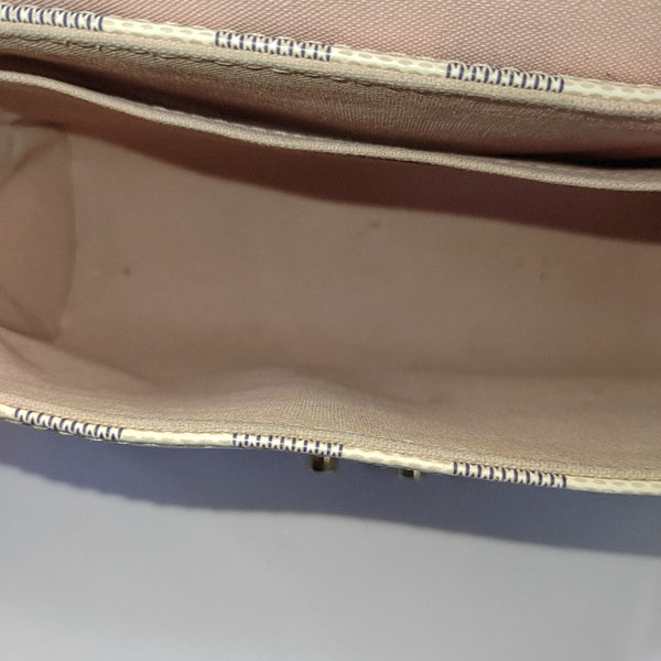 CROISETTE Damier Azur Coated Canvas White