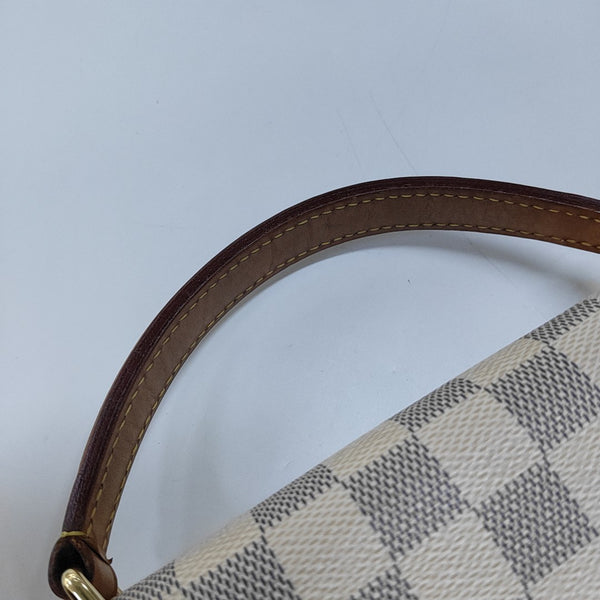 CROISETTE Damier Azur Coated Canvas White