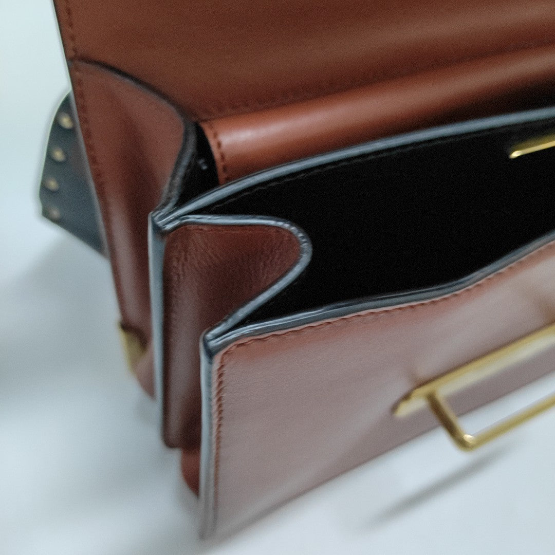 Cahier Mini Saffiano Calfskin Red