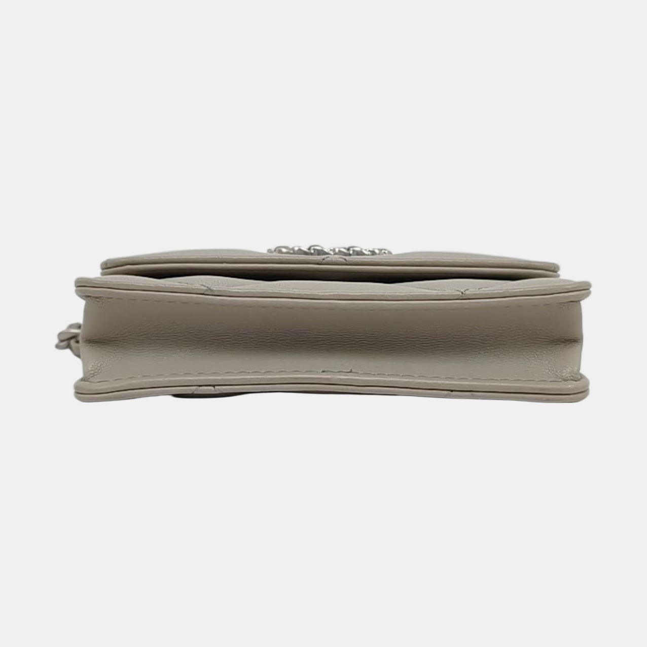 Authenticated pre-owned  Chanel 19 Quilted Lambskin Gray - Crossbody Bag at Looply