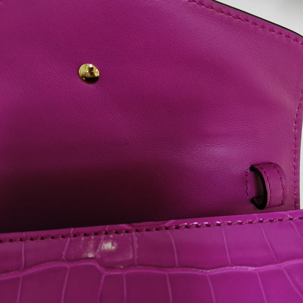 Sylvie Mini Crocodile Red