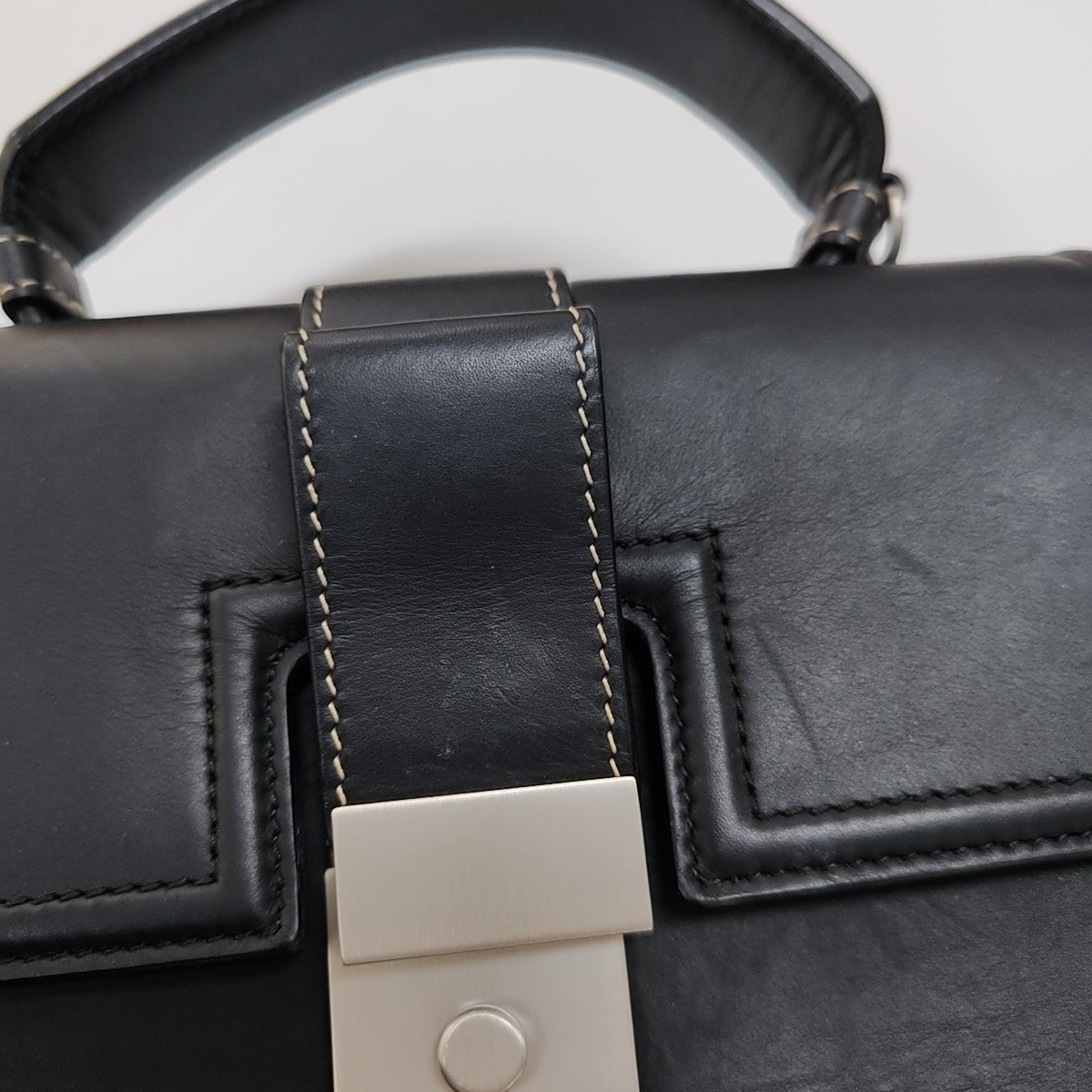 Piazza Small Calfskin Black