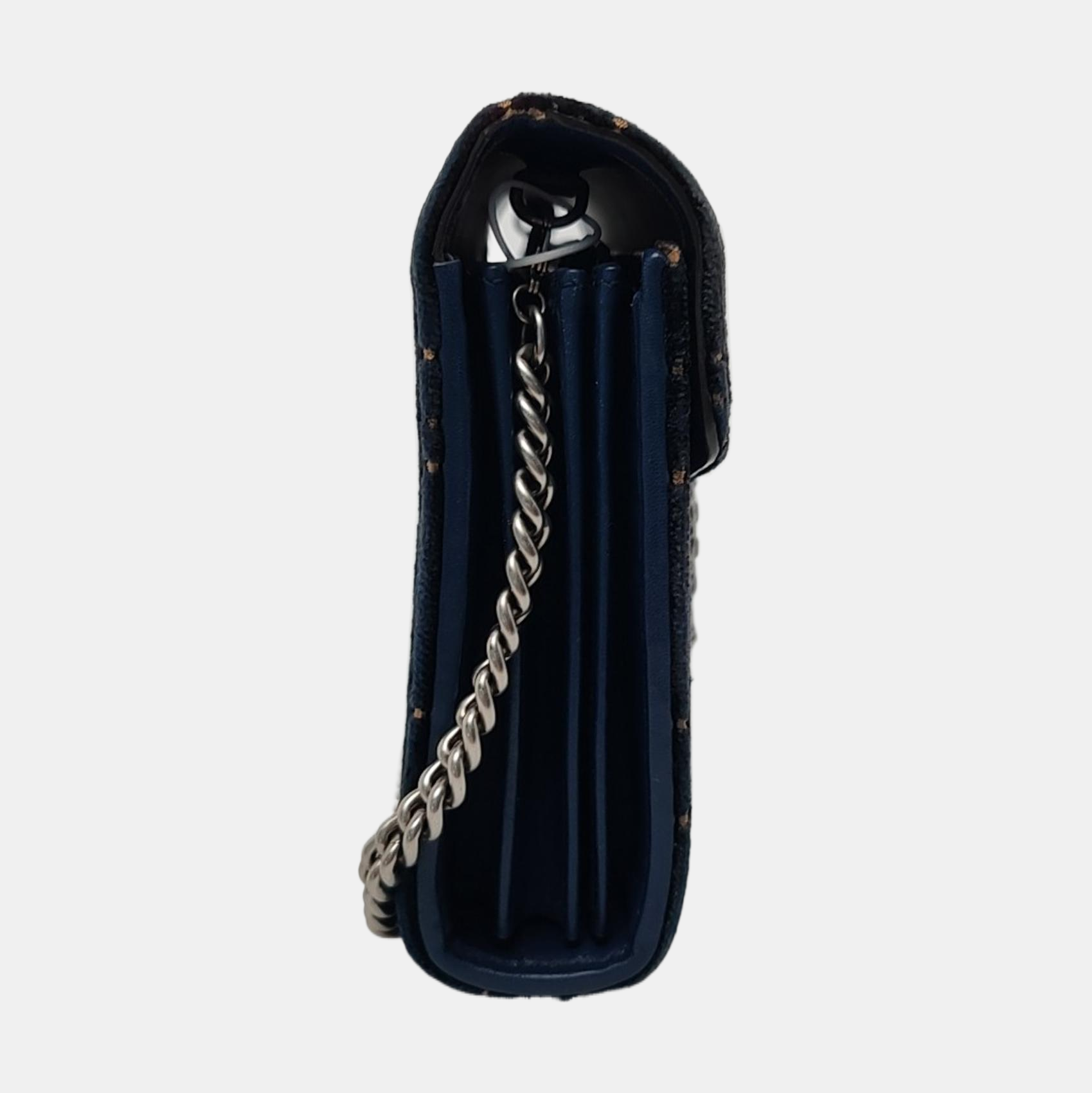 Authenticated pre-owned  Dionysus Super Mini Monogram Velvet Blue - Crossbody Bag at Looply